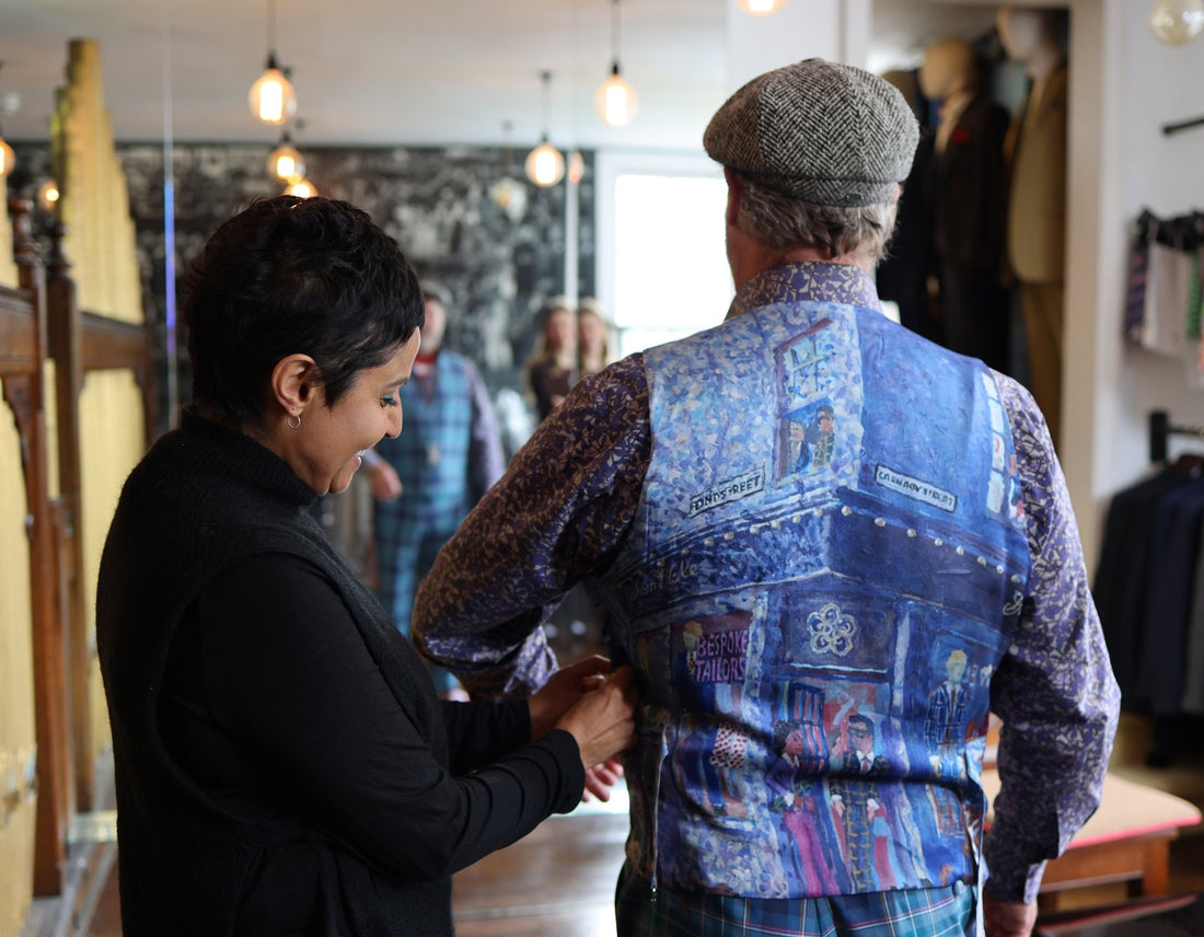 Art Meets Tailoring: Pauly the Painter and the Bespoke Lining - Gresham Blake Online