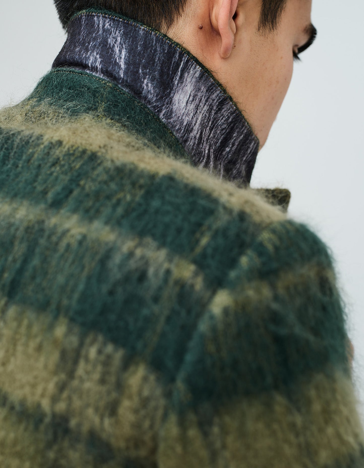 checked coat mens
