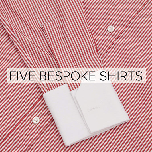 Bespoke Shirt Bundle - 5 Shirts - Gift Card