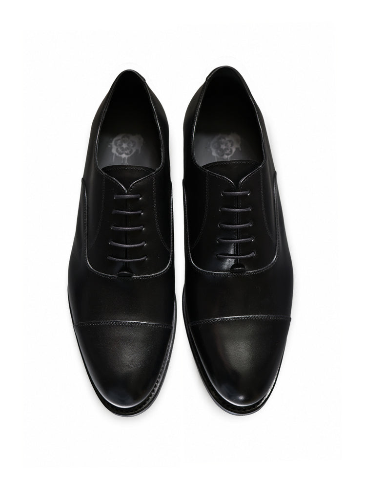 Black Leather Oxford Shoes