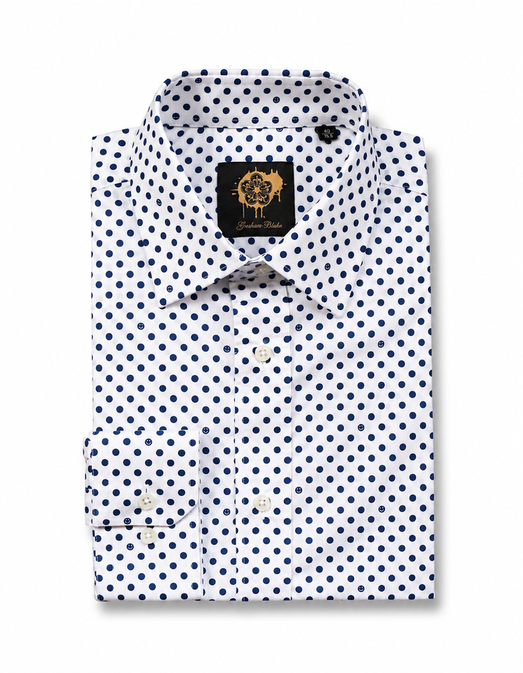 Blue Polka Shirt