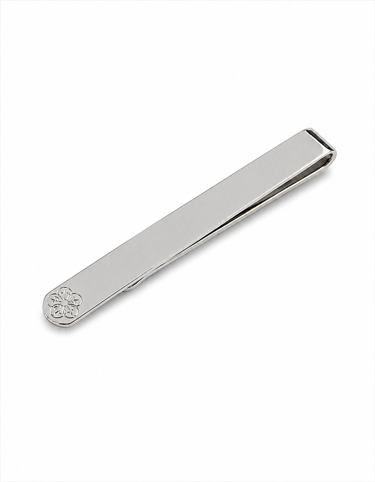 Silver Gresham Blake Logo Tie Bar
