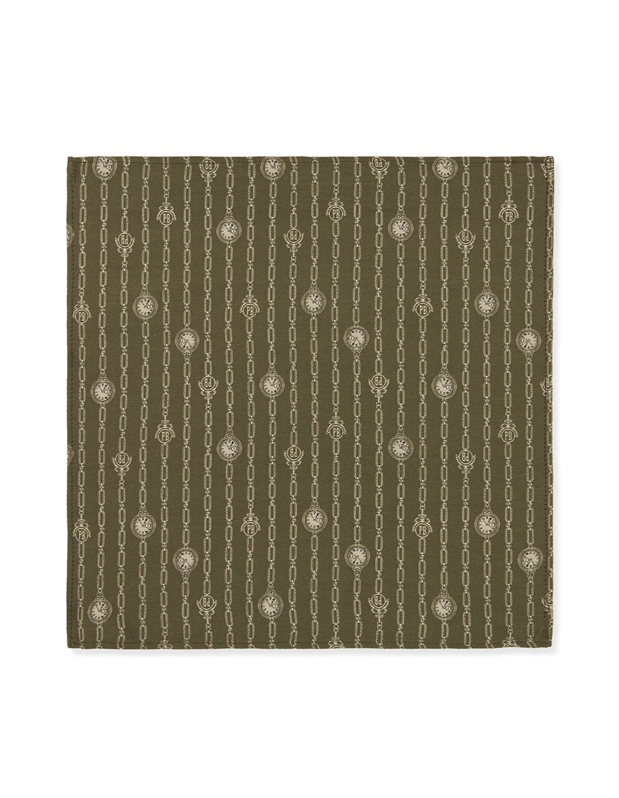 Peaky Blinders Green Chain Silk Jacquard Square