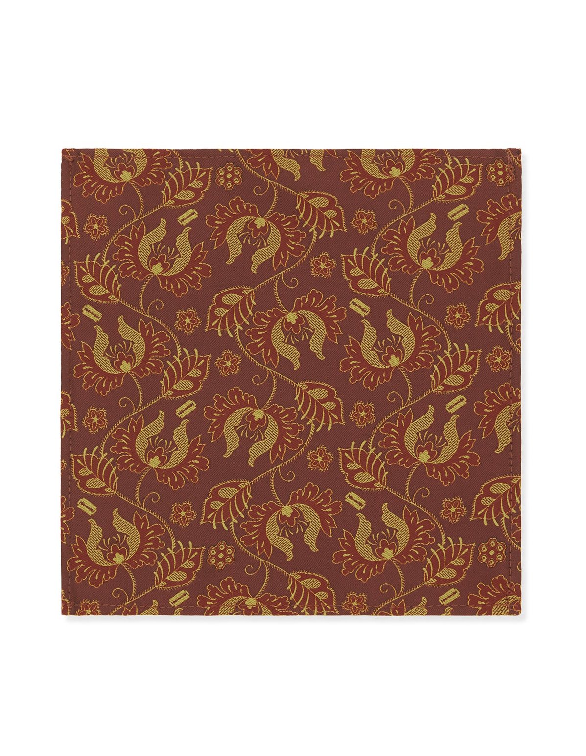 Peaky Blinders Red & Gold Paisley Silk Jacquard Square