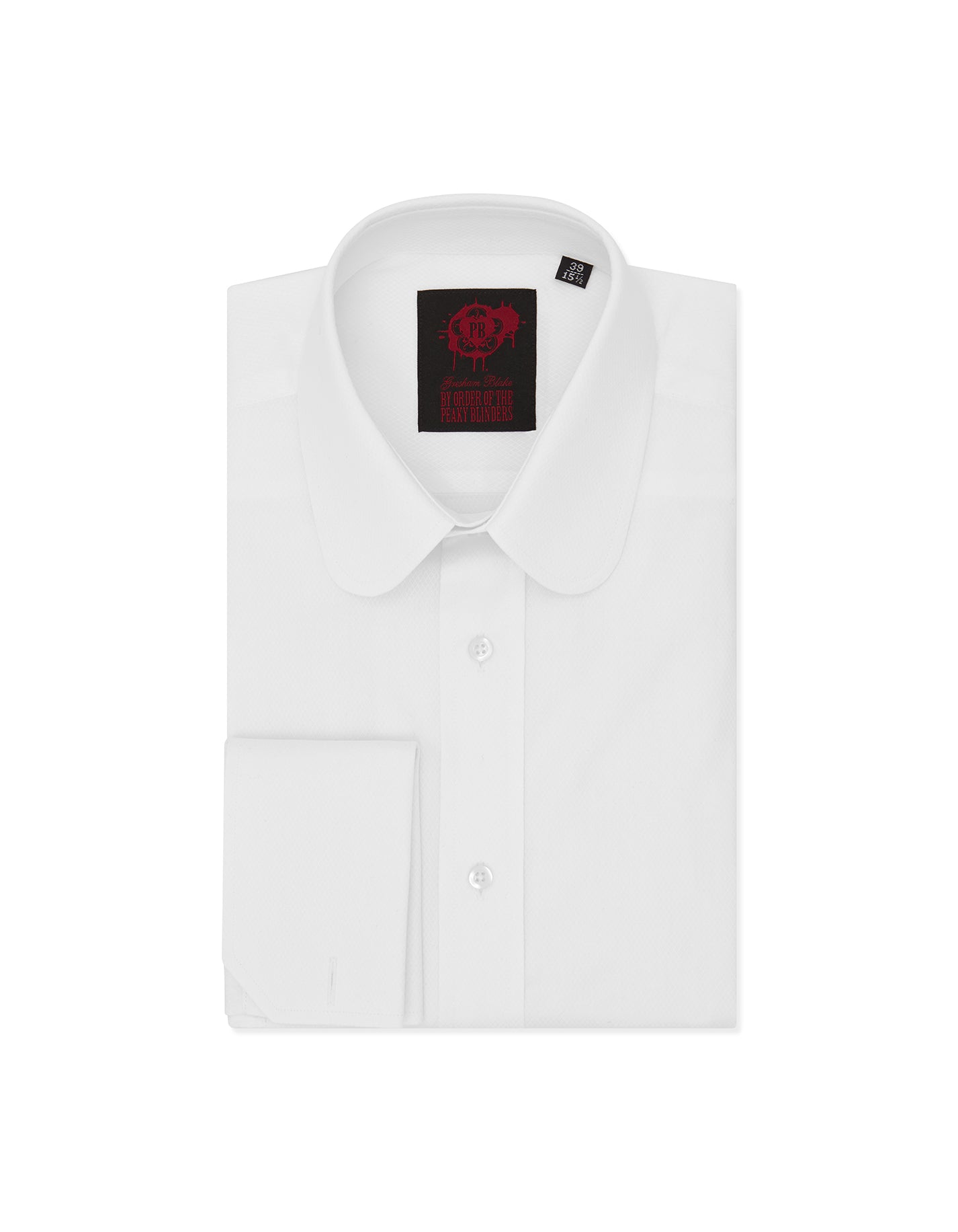Peaky Binders - White Diamond Jacquard Shirt