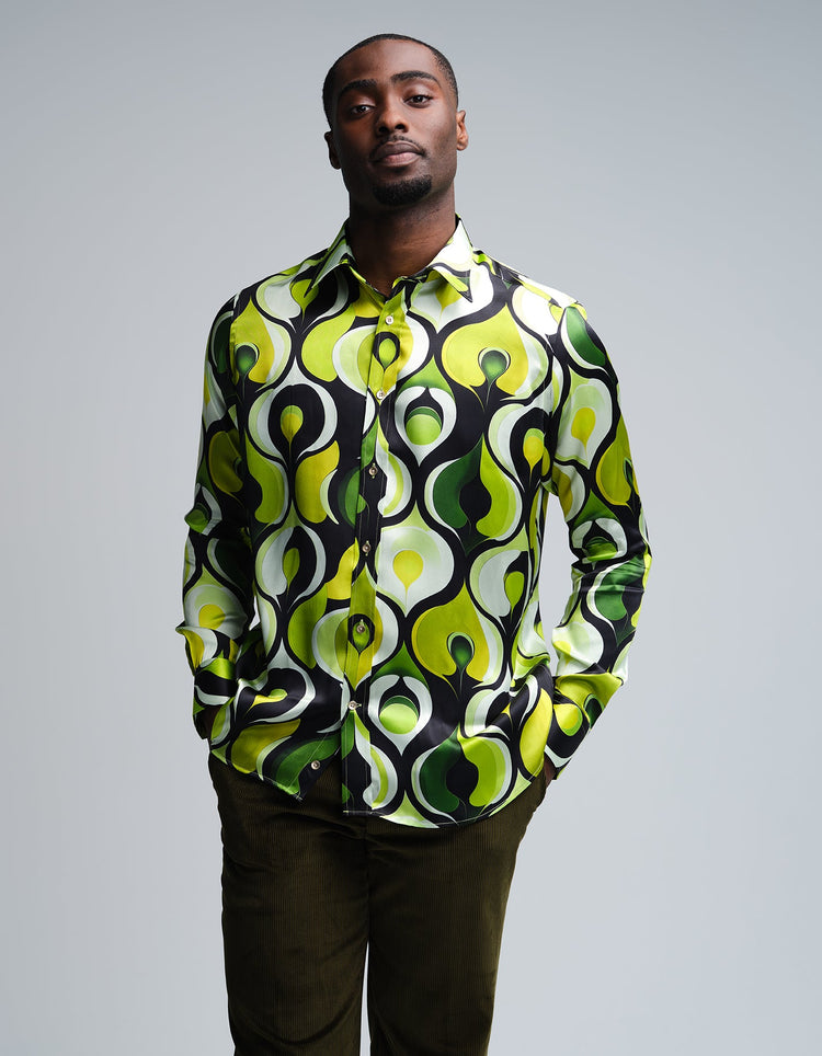 Apples Silk Shirt - Gresham Blake Online