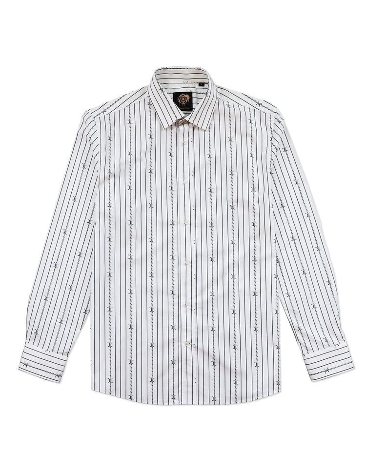 Barbed Wire Stripe Shirt - Gresham Blake Online