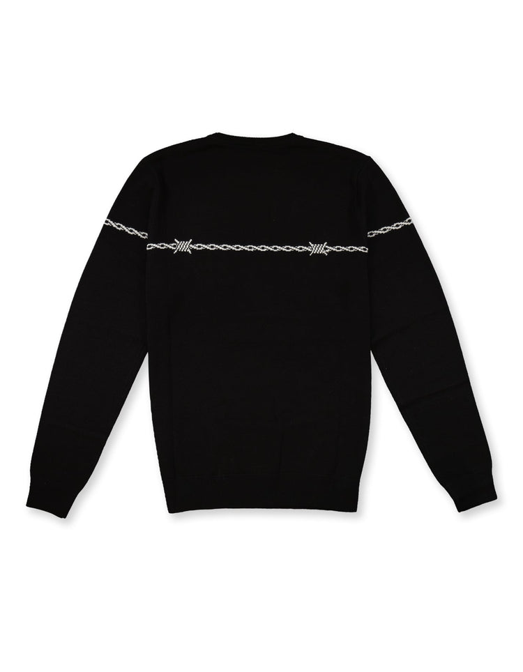 Black Barbed Wire Jumper - Gresham Blake Online