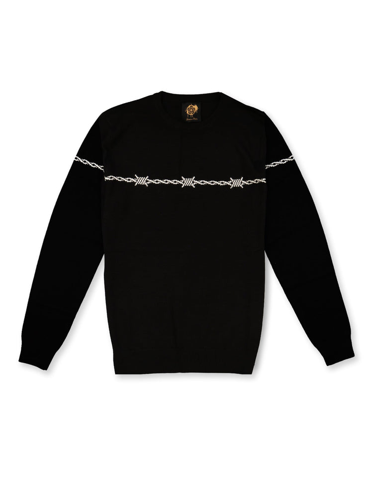 Black Barbed Wire Jumper - Gresham Blake Online