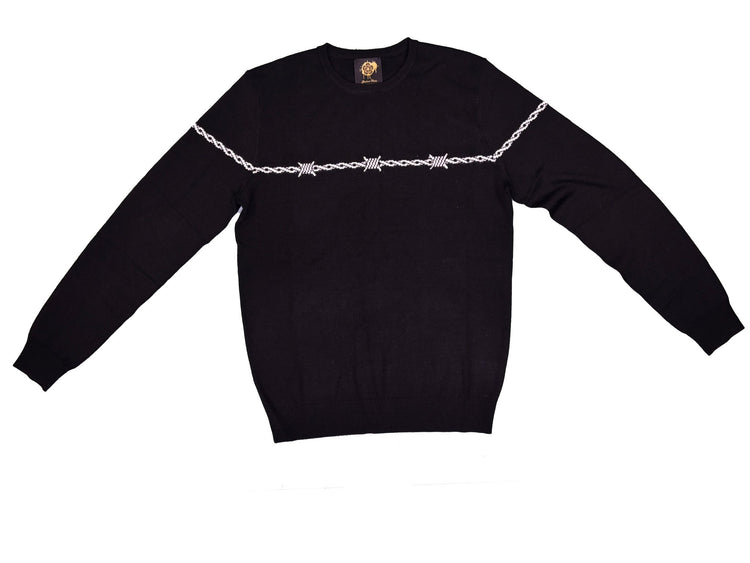Black Barbed Wire Jumper - Gresham Blake Online