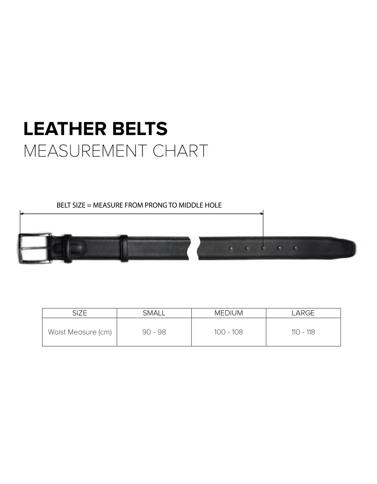 classic black leather belt