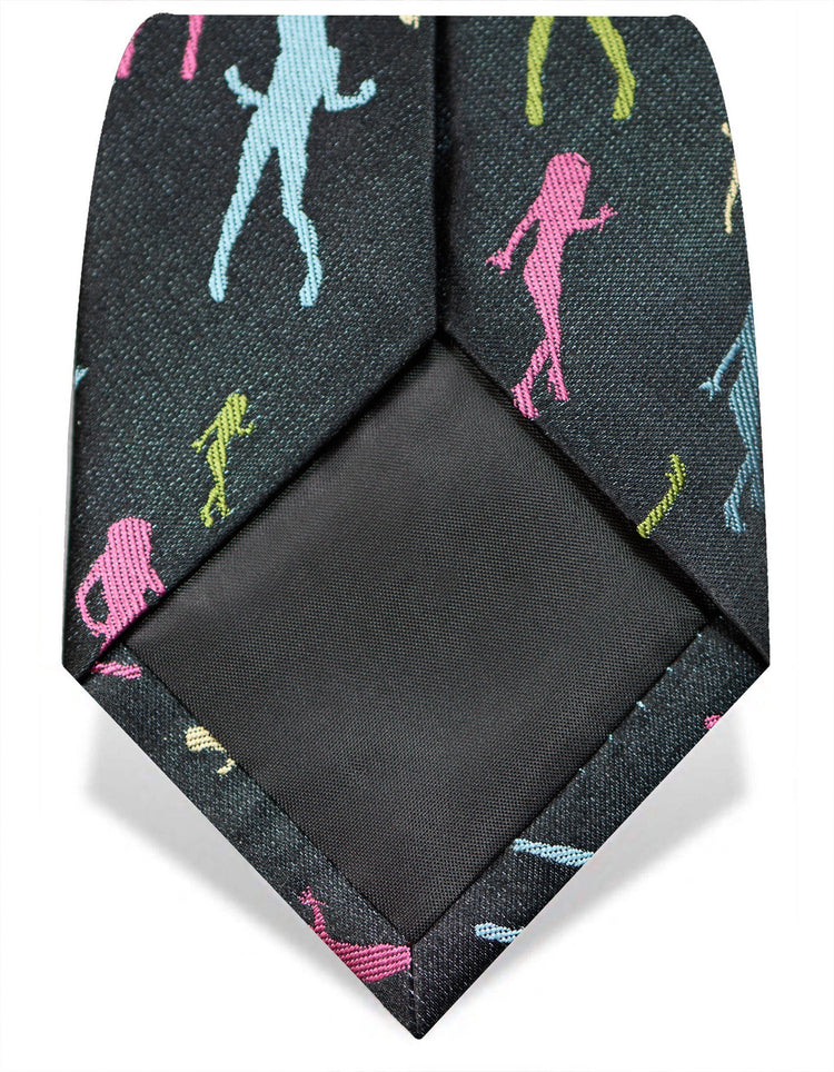 Black Pin Up Silk Tie - Gresham Blake Online