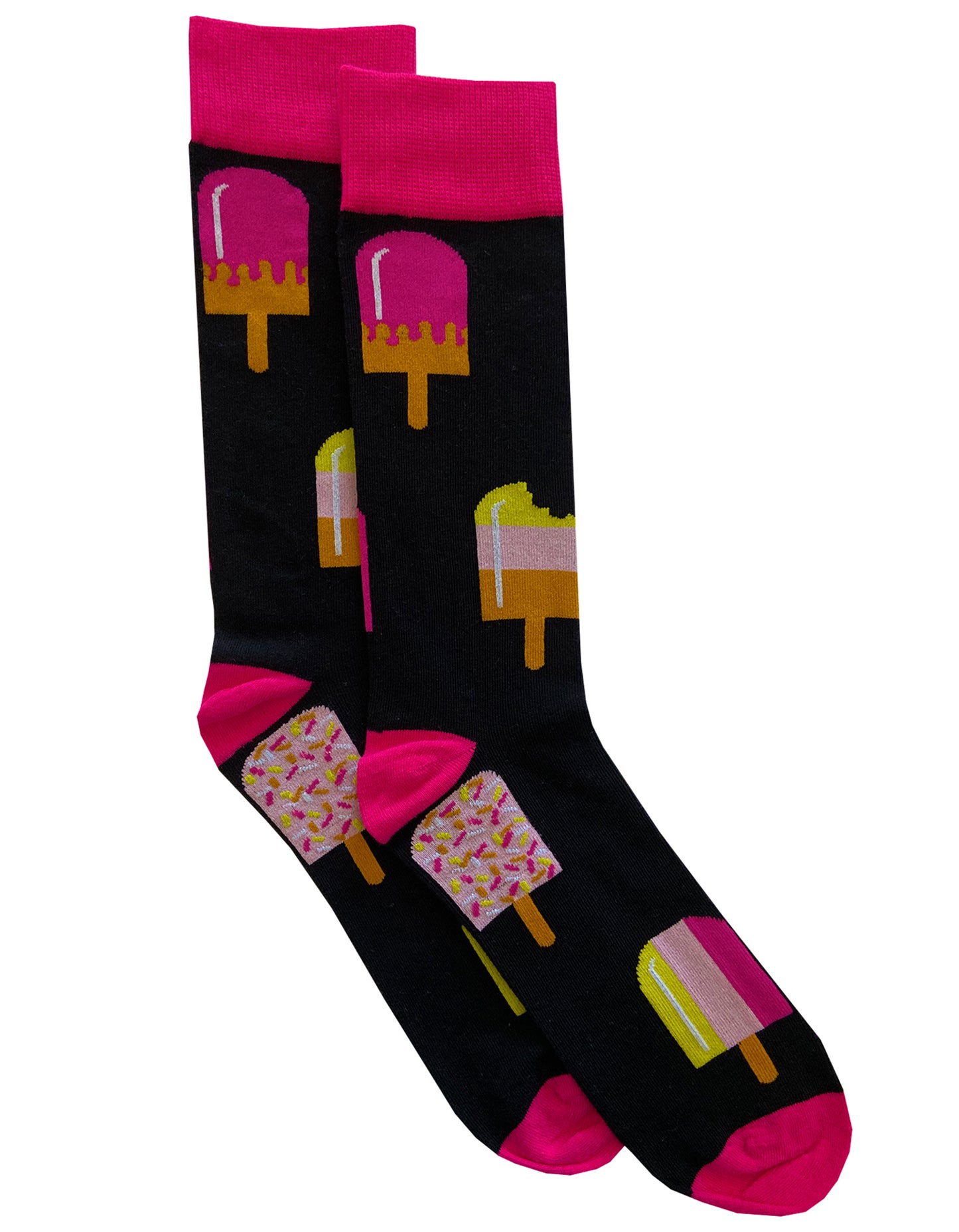 black sock lolly prints