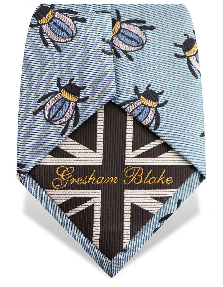 Blue Beetles Silk Tie - Gresham Blake Online
