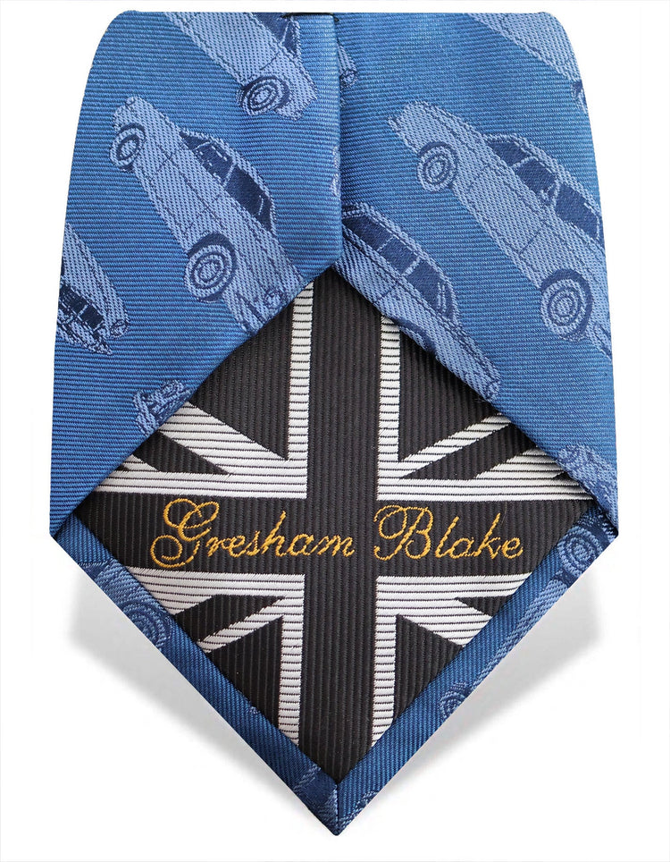 Blue Car Silk Tie - Gresham Blake Online