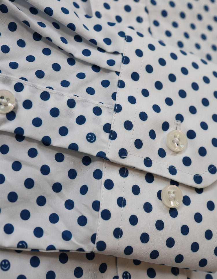 Blue Polka Shirt - Gresham Blake Online