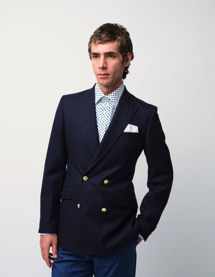 Blue Polka Shirt - Gresham Blake Online
