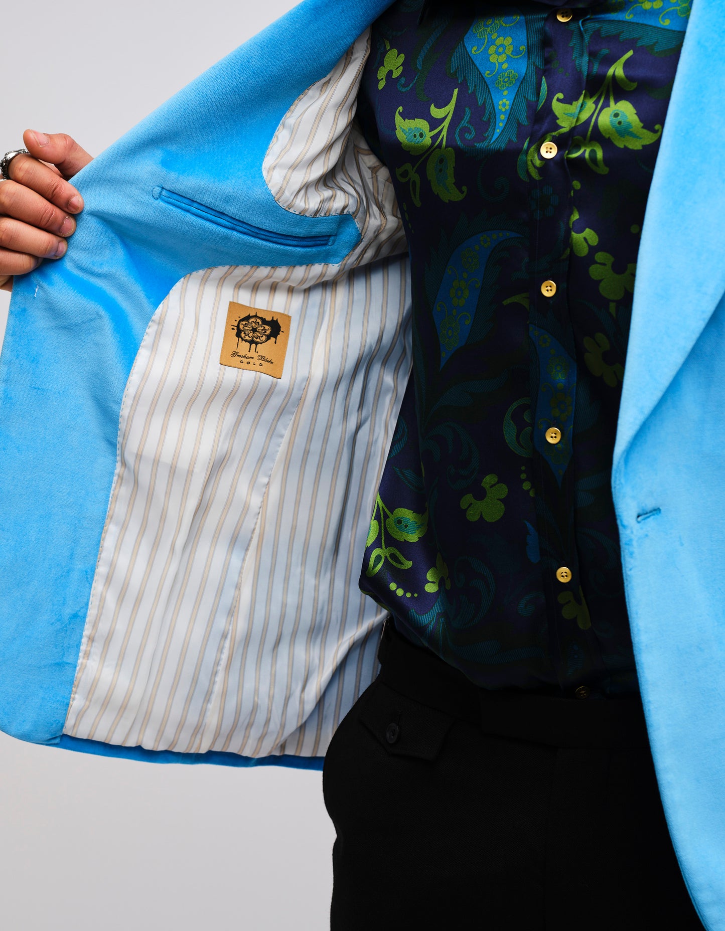 Blue Velvet Jacket GOLD COLLECTION