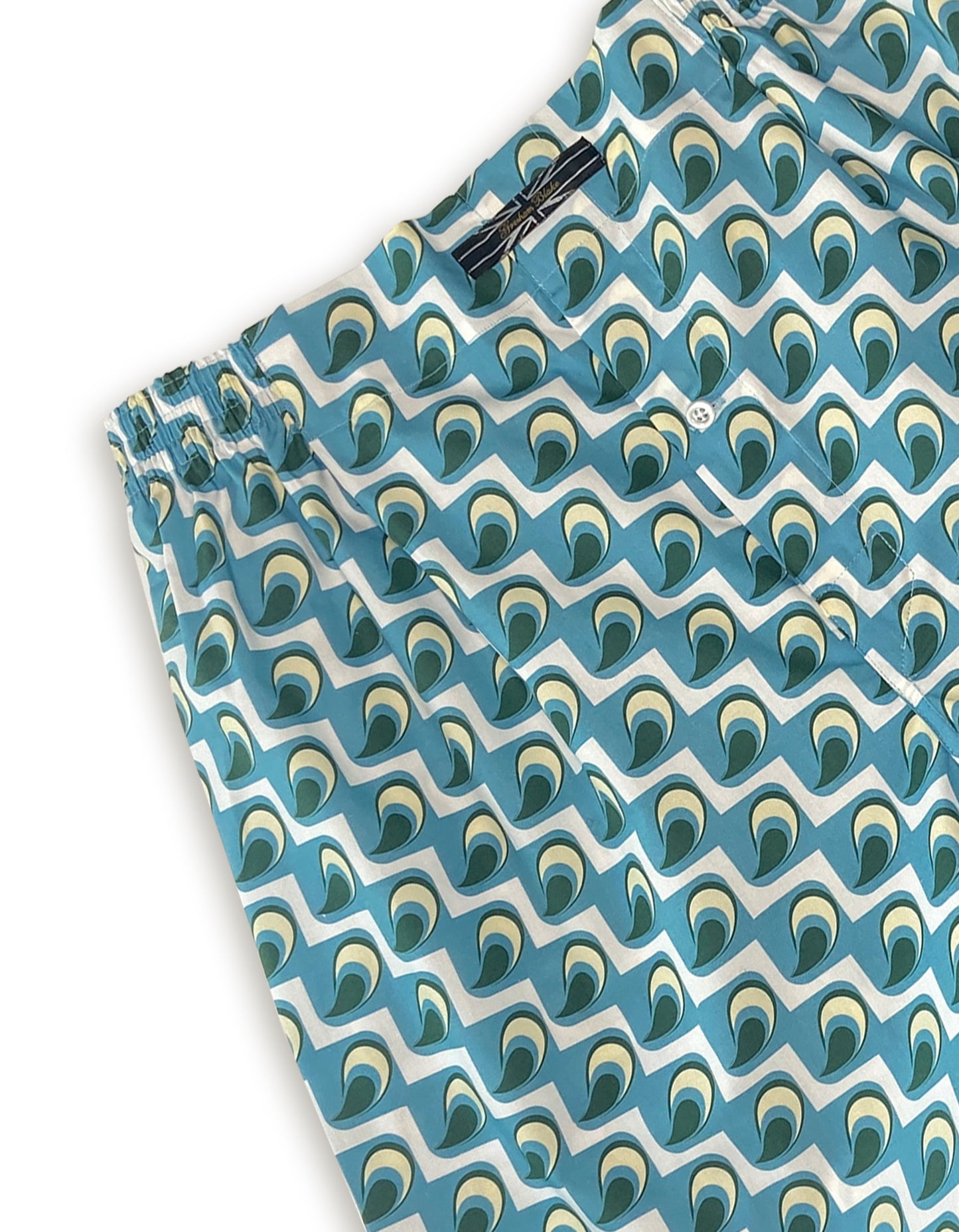 blue cotton shorts mens