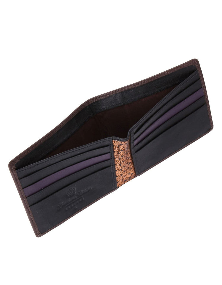Brown & Black Leather Wallet - Gresham Blake Online