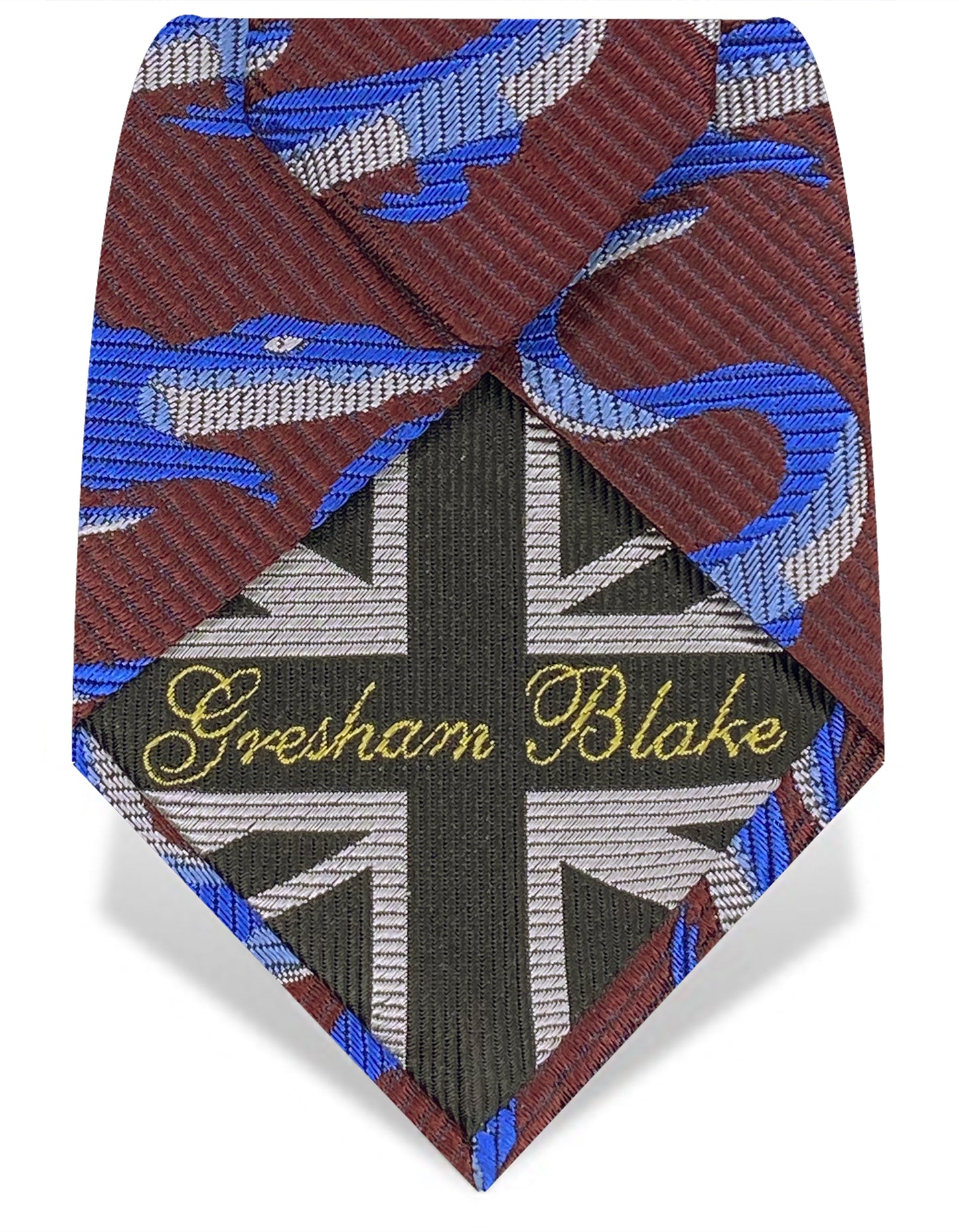 blue crocodile design tie