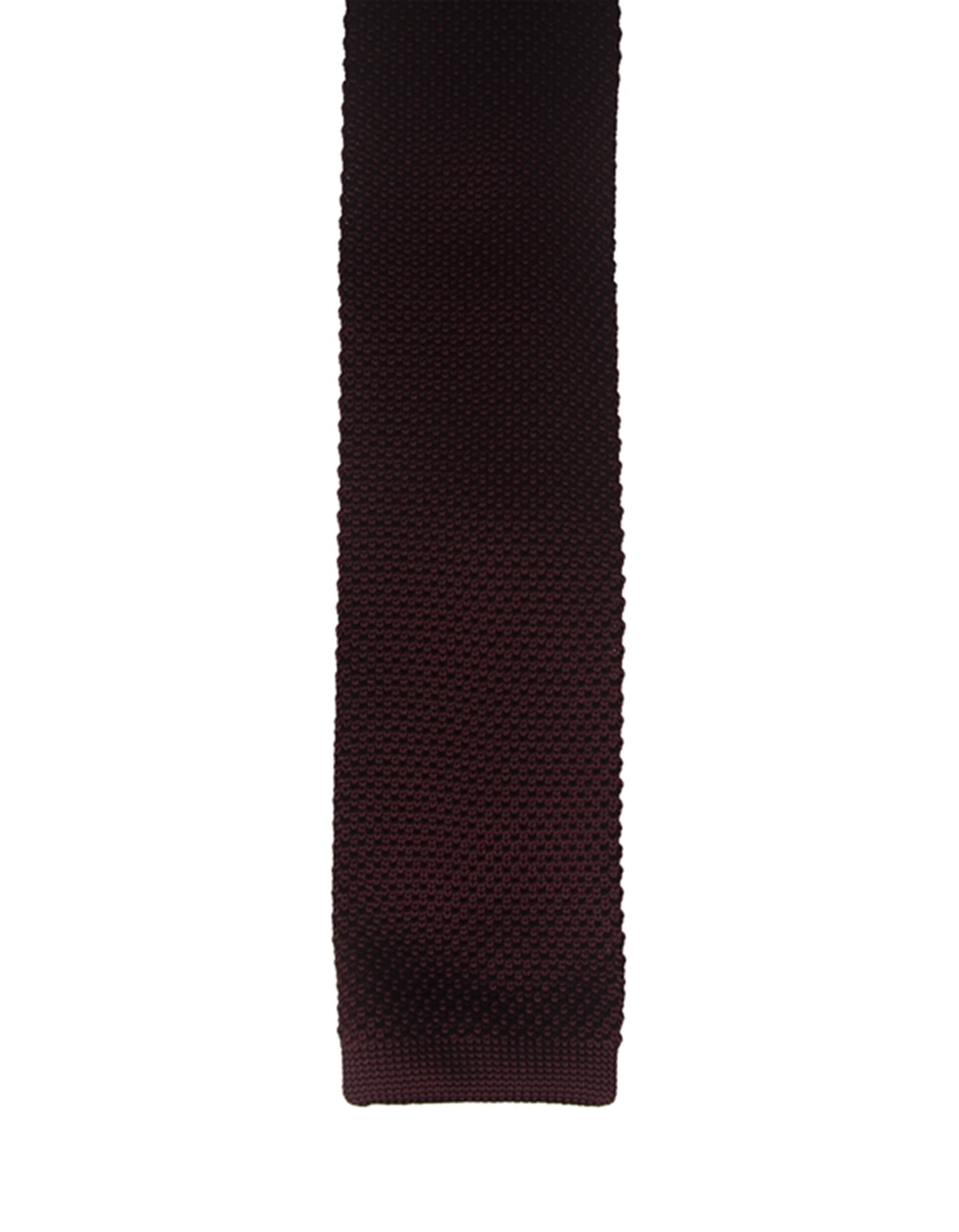 burgundy knitted tie for men