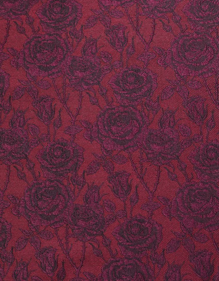 Burgundy Rose Pocket Square - Gresham Blake Online