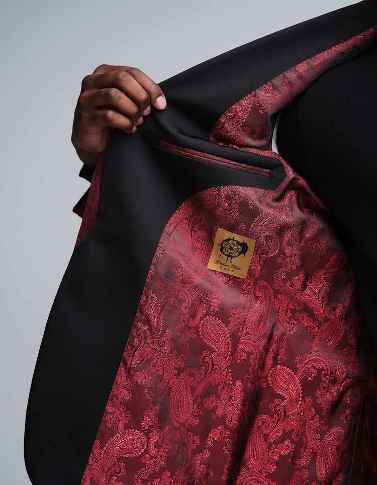 Burgundy Velvet Jacket - Gresham Blake Online