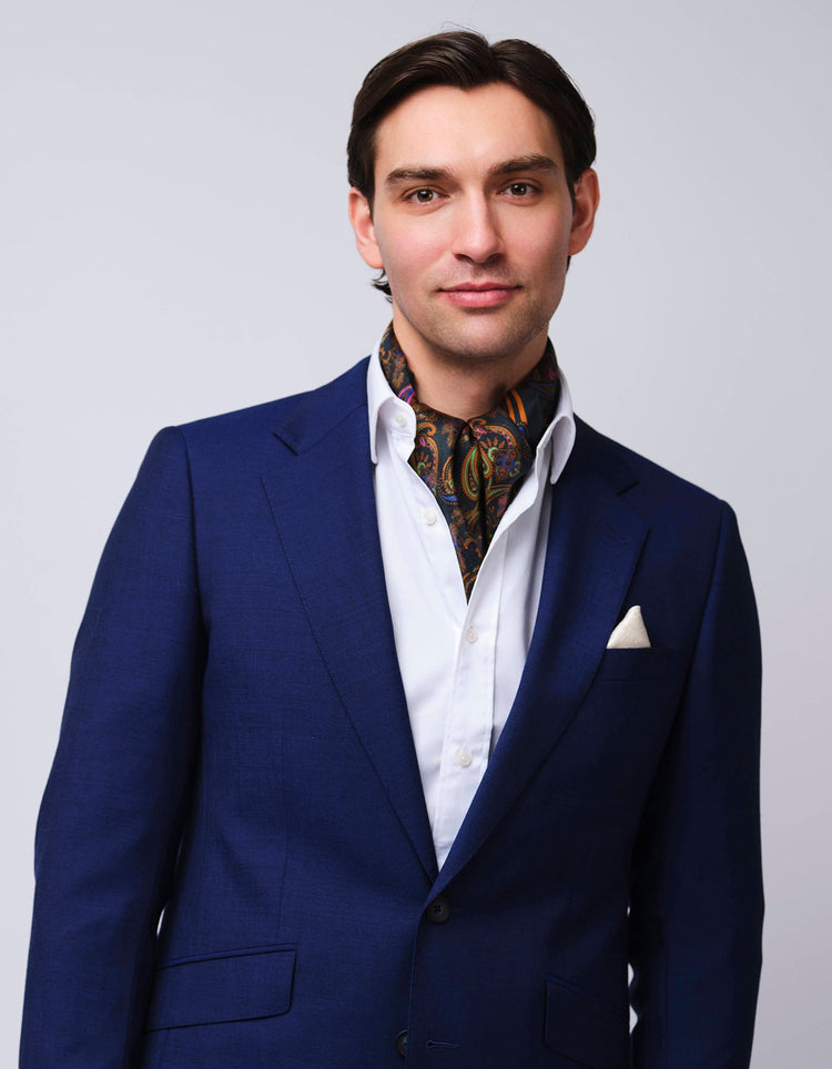 Cobalt Mohair Suit - Gresham Blake Online