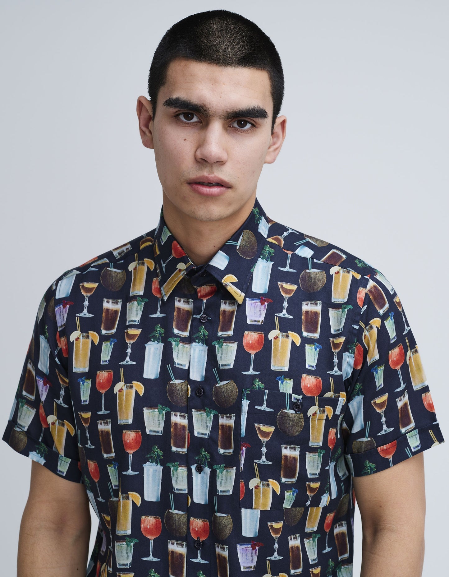 Cocktail Short Sleeve Shirt