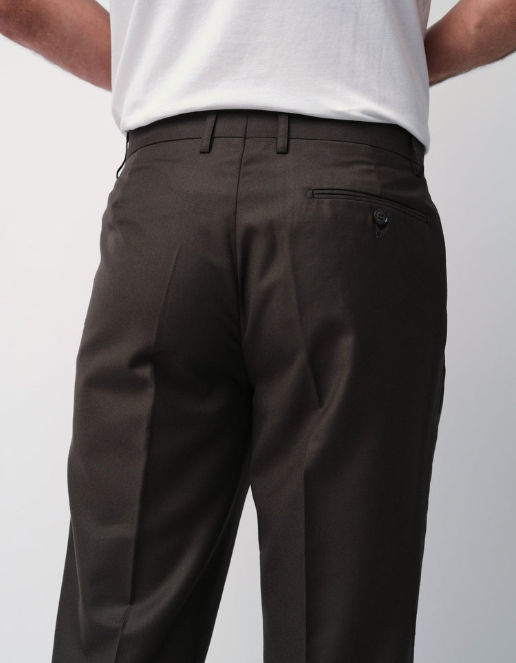 Dark Olive Trousers - Gresham Blake Online