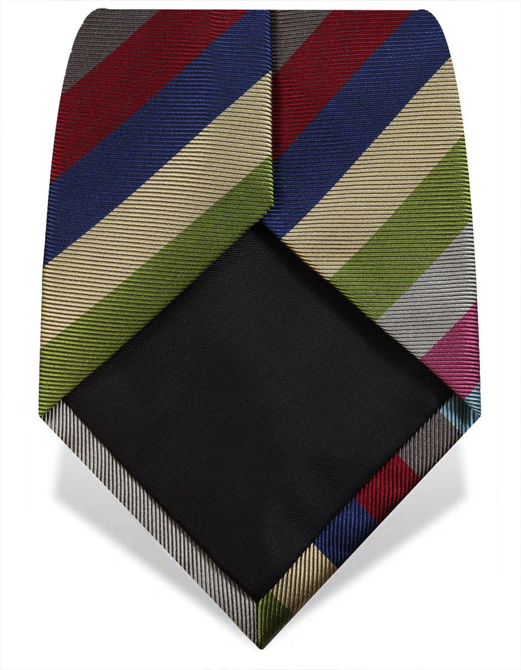 Dark Pink Candy Stripe Tie - Gresham Blake Online