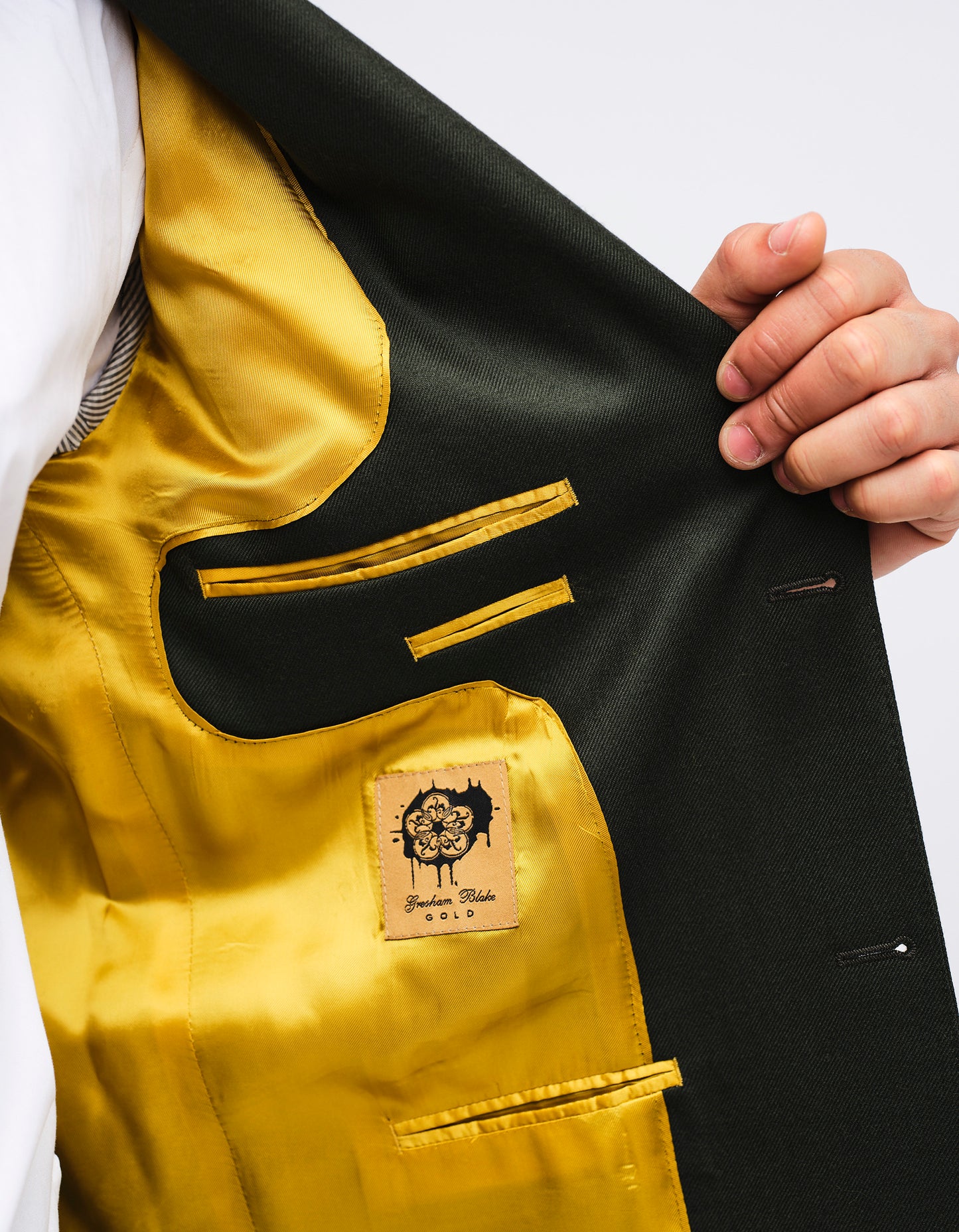 Dark Green Wool 2 Piece Suit GOLD COLLECTION