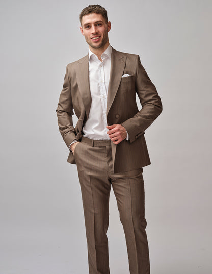 mens brown designer suit