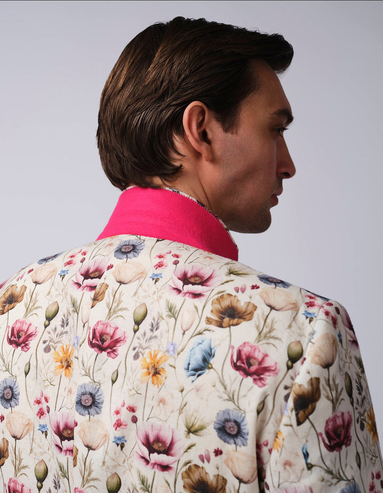 Floral Linen Suit - Gresham Blake Online