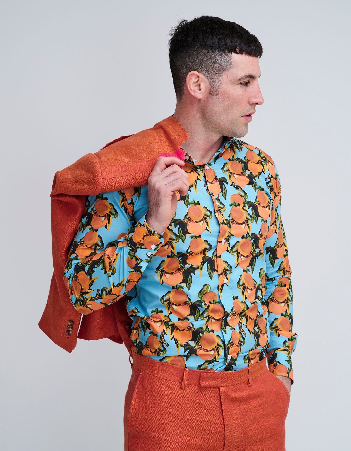 fruit print shirt mens