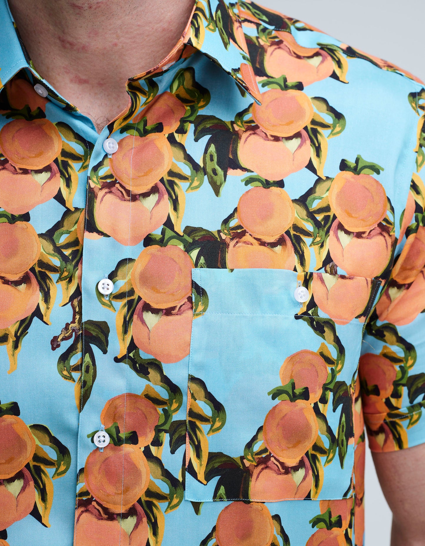 peach shirt mens