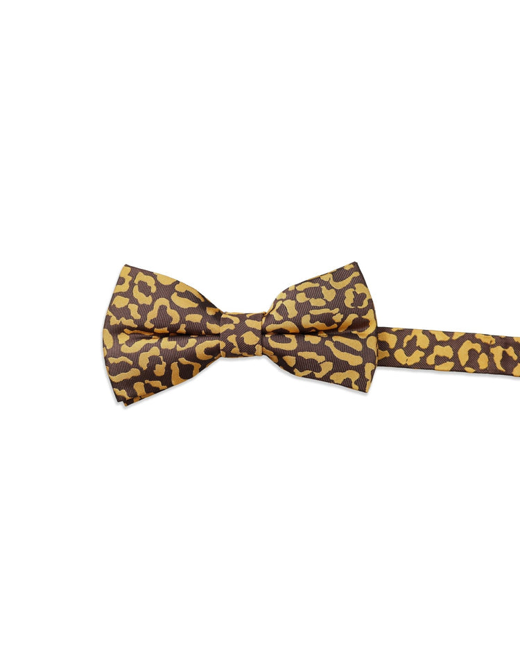 Gold & Brown Leopard Bow Tie - Gresham Blake Online