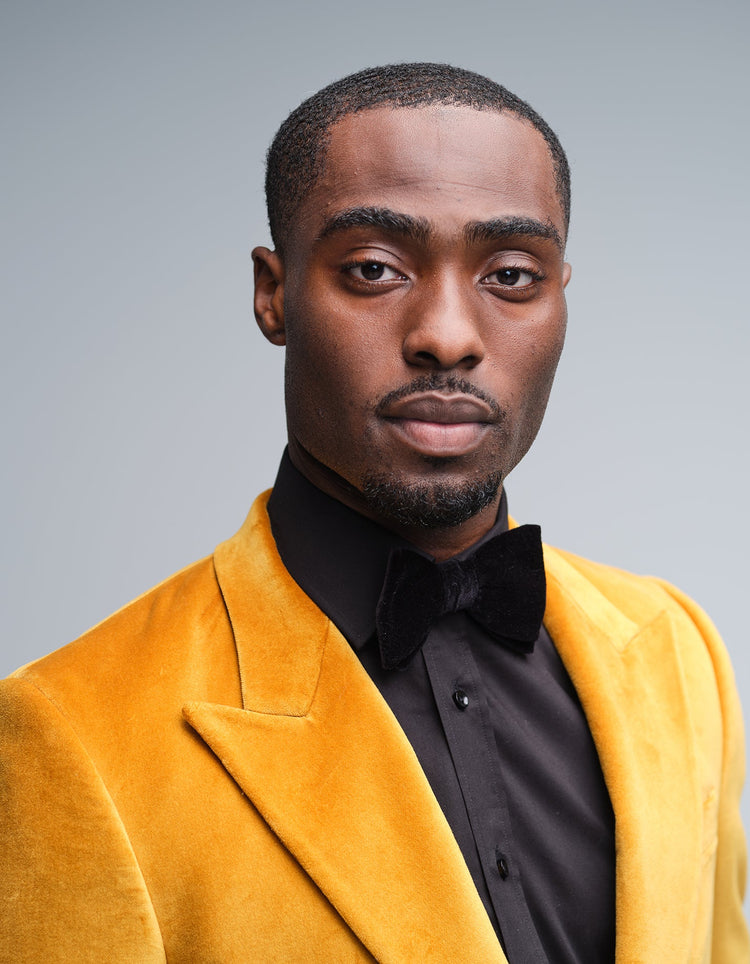 Gold Velvet Jacket - Gresham Blake Online