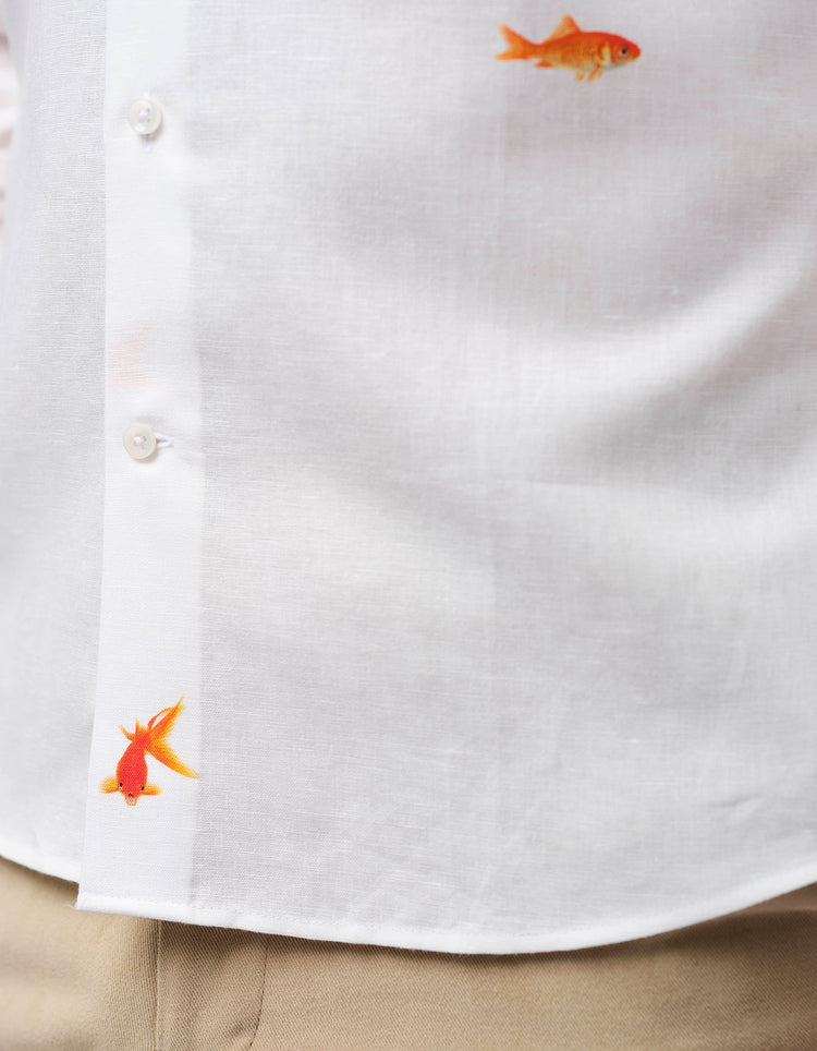 Goldfish Linen Shirt - Gresham Blake Online