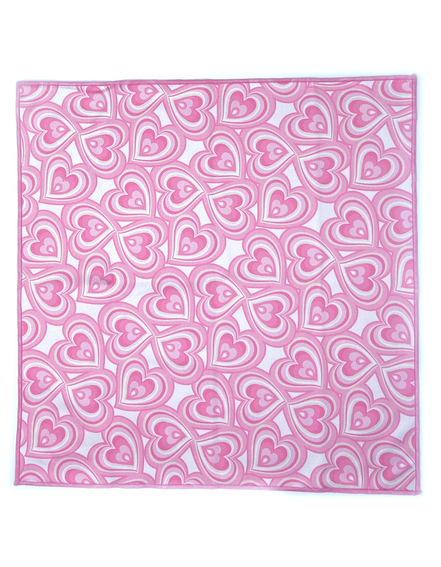 Soft pink microfiber pocket square