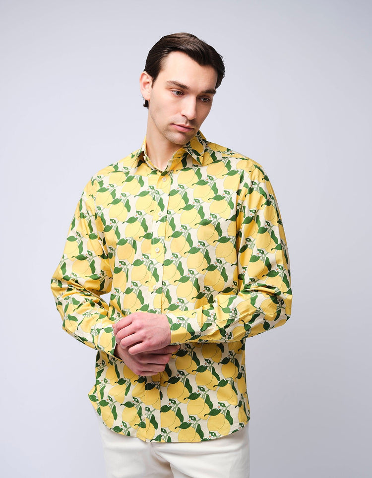 Lemon Print Shirt - Gresham Blake Online