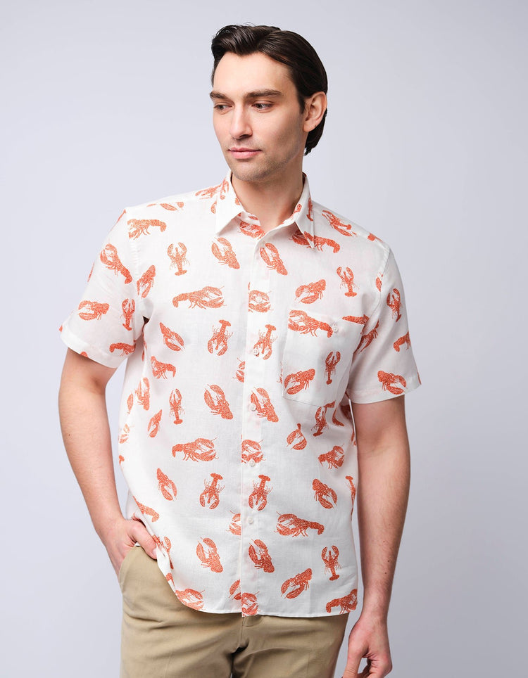 Lobster Dot Short Sleeve Shirt - Gresham Blake Online