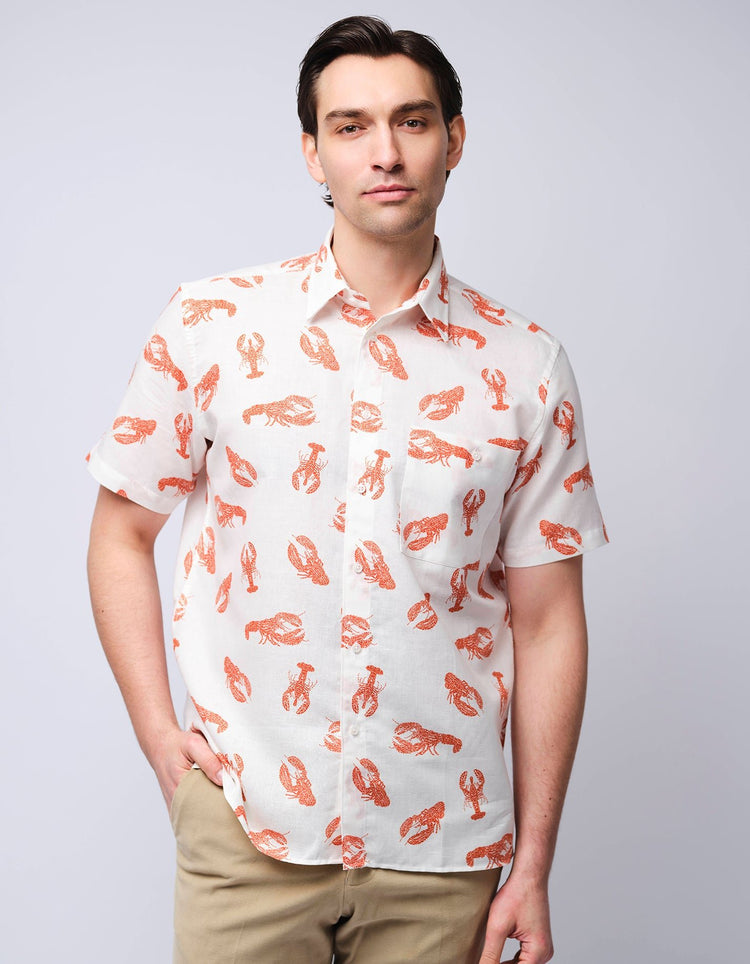 Lobster Dot Short Sleeve Shirt - Gresham Blake Online