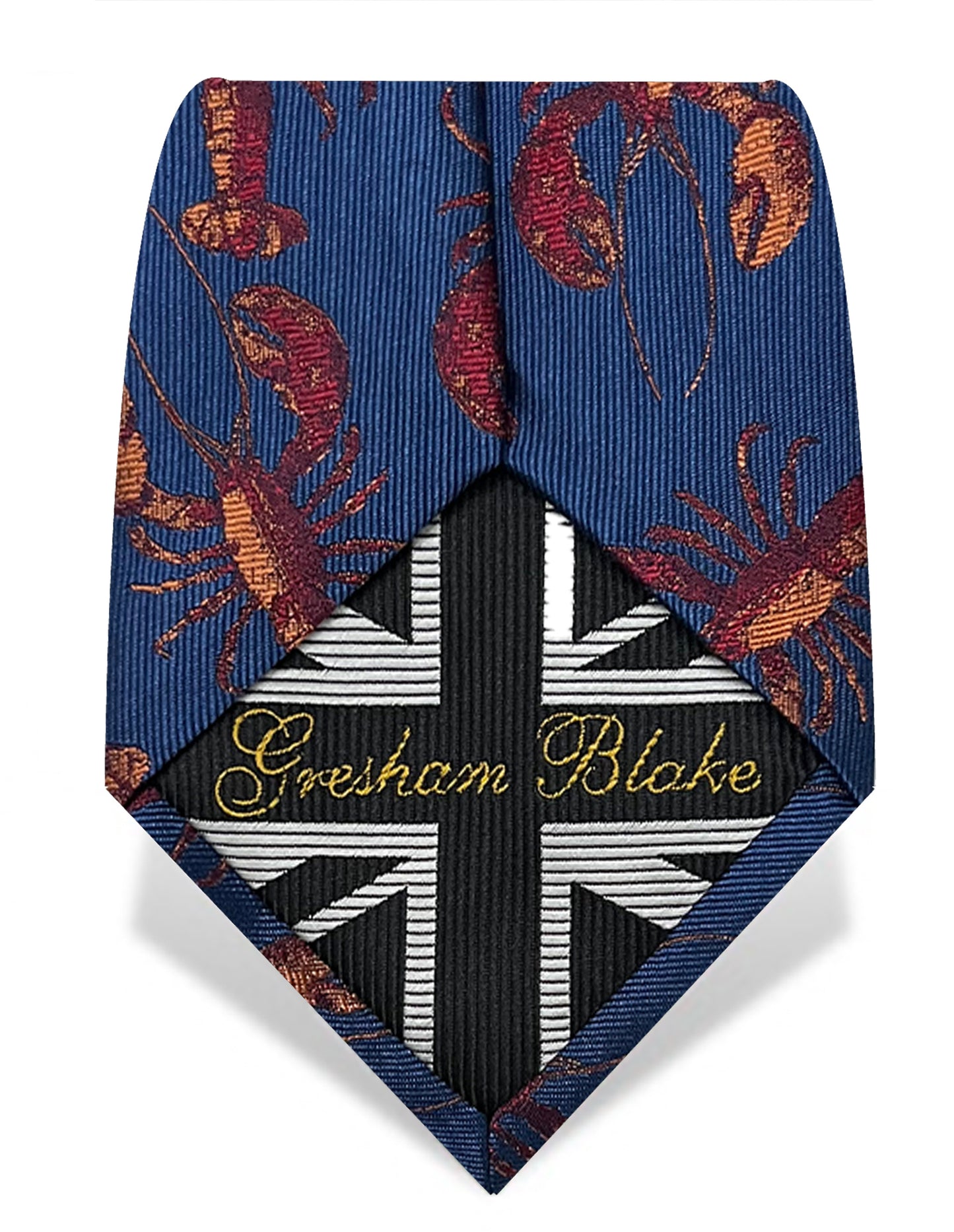 navy blue lobster tie