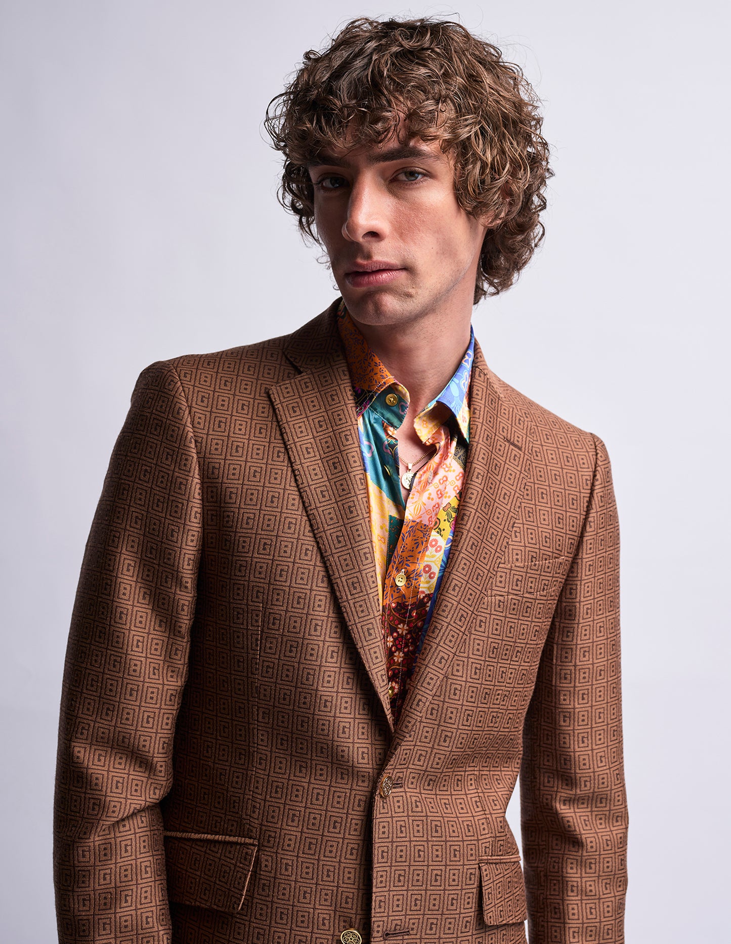 Patchwork Silk Shirt GOLD COLLECTION