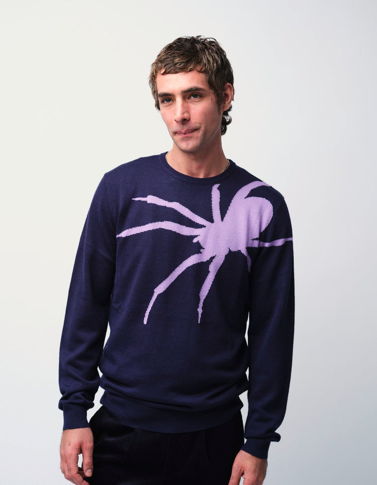 Navy Spider Jumper - Gresham Blake Online