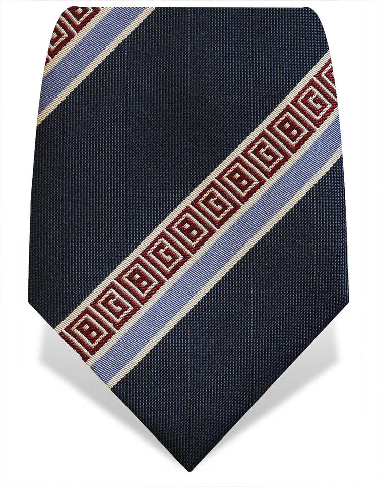 Navy Stripe Tie - Gresham Blake Online