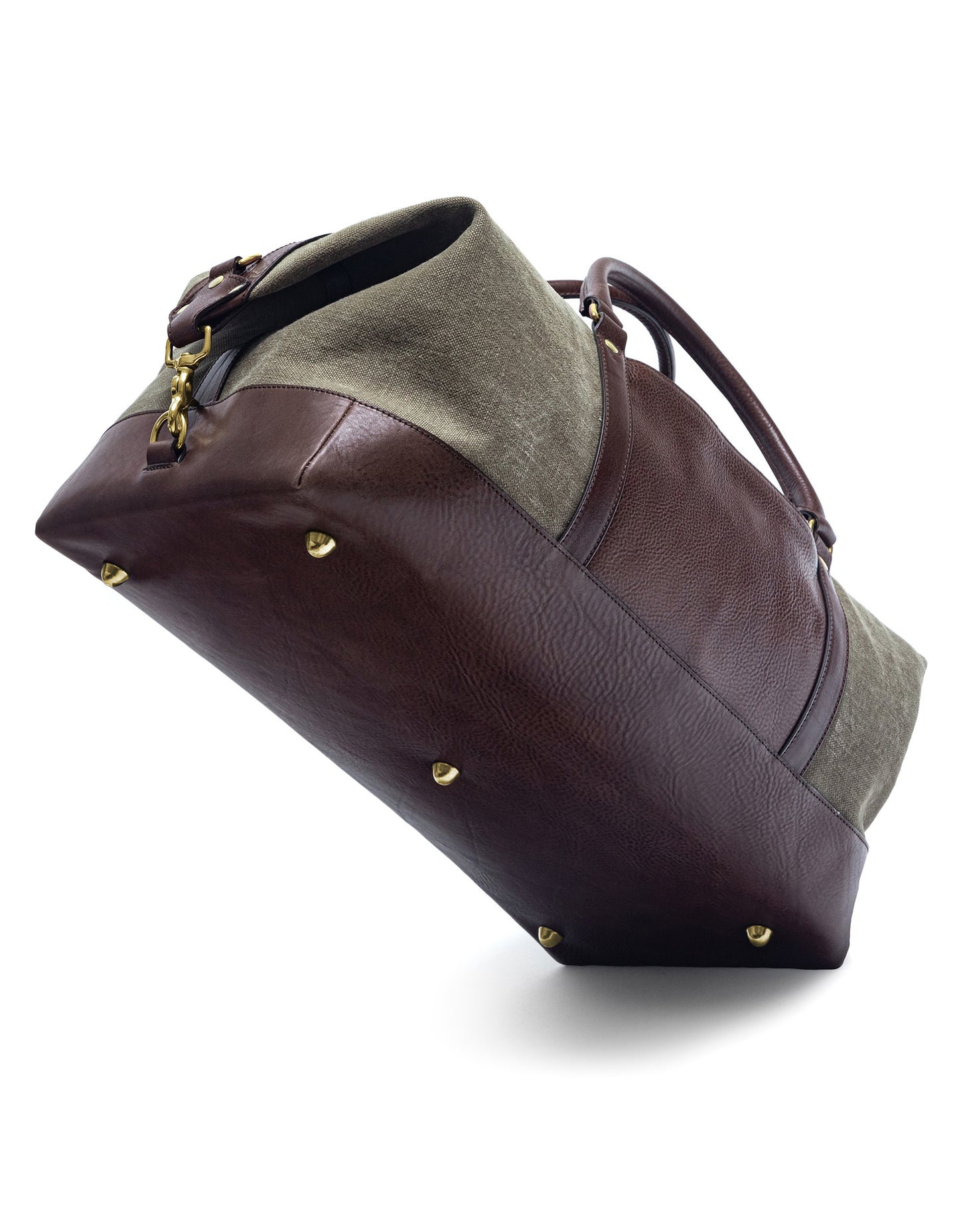 brown leather duffle bag mens