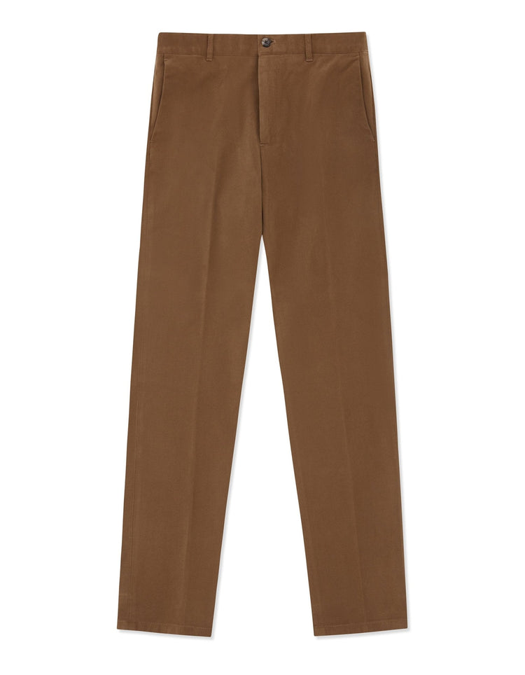 Olive Cotton Stretch Chino - Gresham Blake Online